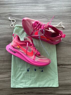 Off-White x Nike Zoom Fly SP Tulip Pink Size 8 Men’s/ 9.5 Women’s